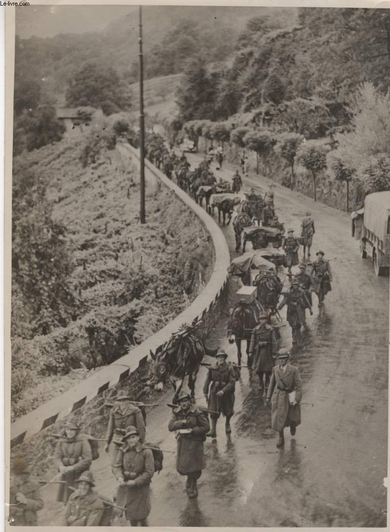 PHOTO ANCIENNE SITUEE - LES MANOEUVRES DE L'ARMEE ITALIENNE