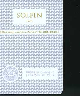 CALENDRIER DE POCHE - SOLFIN