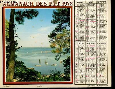 CALENDRIER - ALMANACH DES P.T.T. - ARCACHON