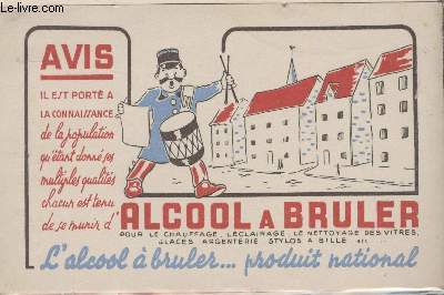 BUVARD - ALCOOL A BRULER