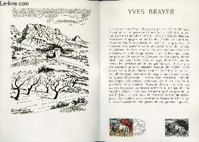 DOCUMENT PHILATELIQUE OFFICIEL N47-78 - YVES BRAYER (N2026 YVERT ET TELLIER)