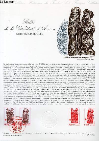 DOCUMENT PHILATELIQUE OFFICIEL N39-80 - STALLES DE LA CATHEDRALE D'AMIENS - SERIE 