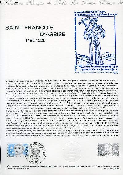 DOCUMENT PHILATELIQUE OFFICIEL N06-82 - SAINT FRANCOIS D'ASSISE 1182-1226 (N2198 YVERT ET TELLIER)