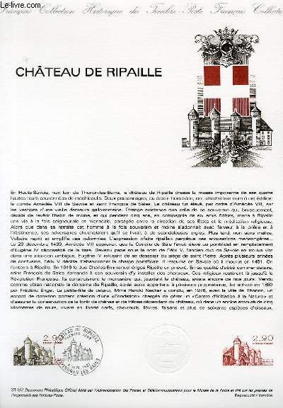 DOCUMENT PHILATELIQUE OFFICIEL N31-82 - CHATEAU DE RIPAILLE (N2232 YVERT ET TELLIER)