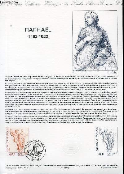 DOCUMENT PHILATELIQUE OFFICIEL N12-83 - RAPHAEL 1483-1520 (N2264 YVERT ET TELLIER)
