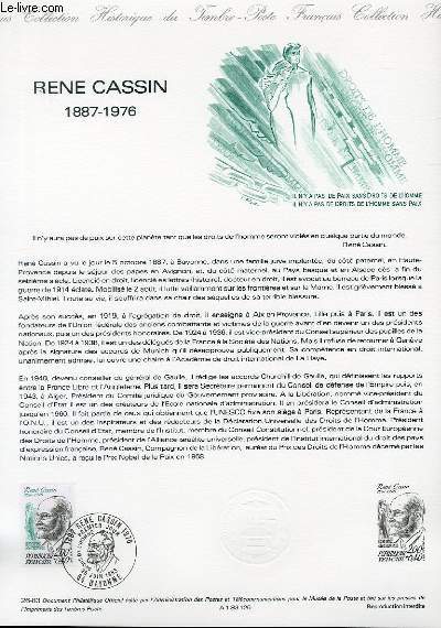 DOCUMENT PHILATELIQUE OFFICIEL N26-83 - RENE CASSIN 1887-1976 (N2283 YVERT ET TELLIER)