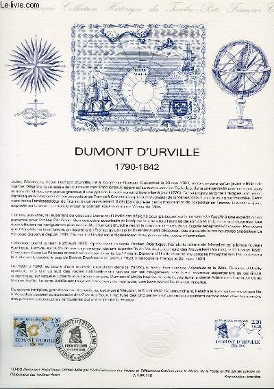 DOCUMENT PHILATELIQUE OFFICIEL N10-88 - DUMONT D'URVILLE 1790-1842 (N2522 YVERT ET TELLIER)