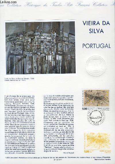 DOCUMENT PHILATELIQUE OFFICIEL - VIEIRA DA SILVA - PORTUGAL (N2835 YVERT ET TELLIER)