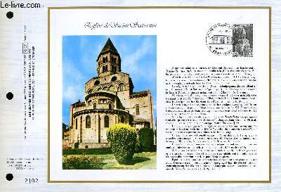 FEUILLET ARTISTIQUE PHILATELIQUE - CEF - N 463 - EGLISE DE SAINT SATURNIN