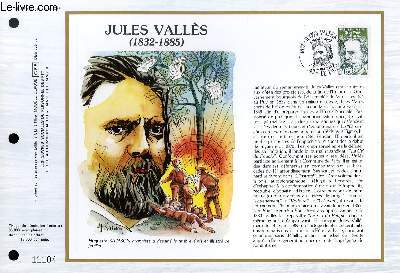 FEUILLET ARTISTIQUE PHILATELIQUE - CEF - N 639 - JULES VALLES 1832-1885