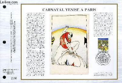 FEUILLET ARTISTIQUE PHILATELIQUE - CEF - N 799 - CARNAVAL VENISE A PARIS