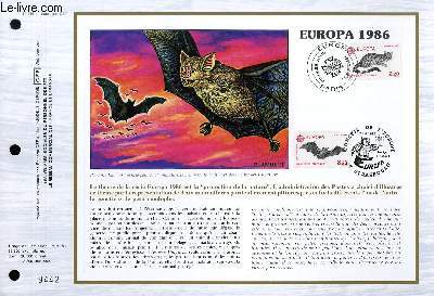 FEUILLET ARTISTIQUE PHILATELIQUE - CEF - N 814 - EUROPA 1986