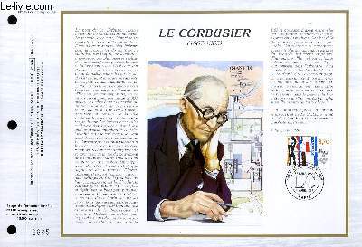 FEUILLET ARTISTIQUE PHILATELIQUE - CEF - N 858 - LE CORBUSIER 1887-1965
