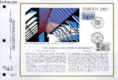 FEUILLET ARTISTIQUE PHILATELIQUE - CEF - N 859 - EUROPA 1987