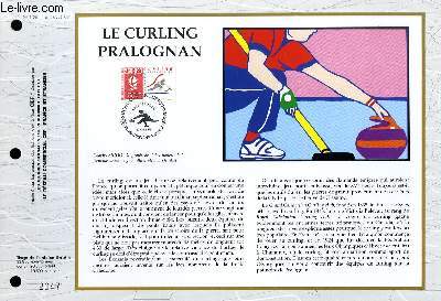 FEUILLET ARTISTIQUE PHILATELIQUE - CEF - N 1039 - LE CURLING PRALOGNAN