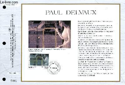 FEUILLET ARTISTIQUE PHILATELIQUE - CEF - N 1108 - PAUL DELVAUX
