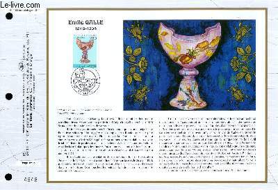 FEUILLET ARTISTIQUE PHILATELIQUE - CEF - N 1155 - EMILE GALLE 1846-1904