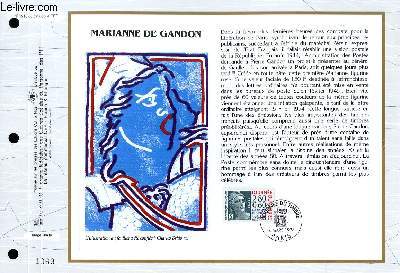 FEUILLET ARTISTIQUE PHILATELIQUE - CEF - N 1210 - MARIANNE DE GANDON