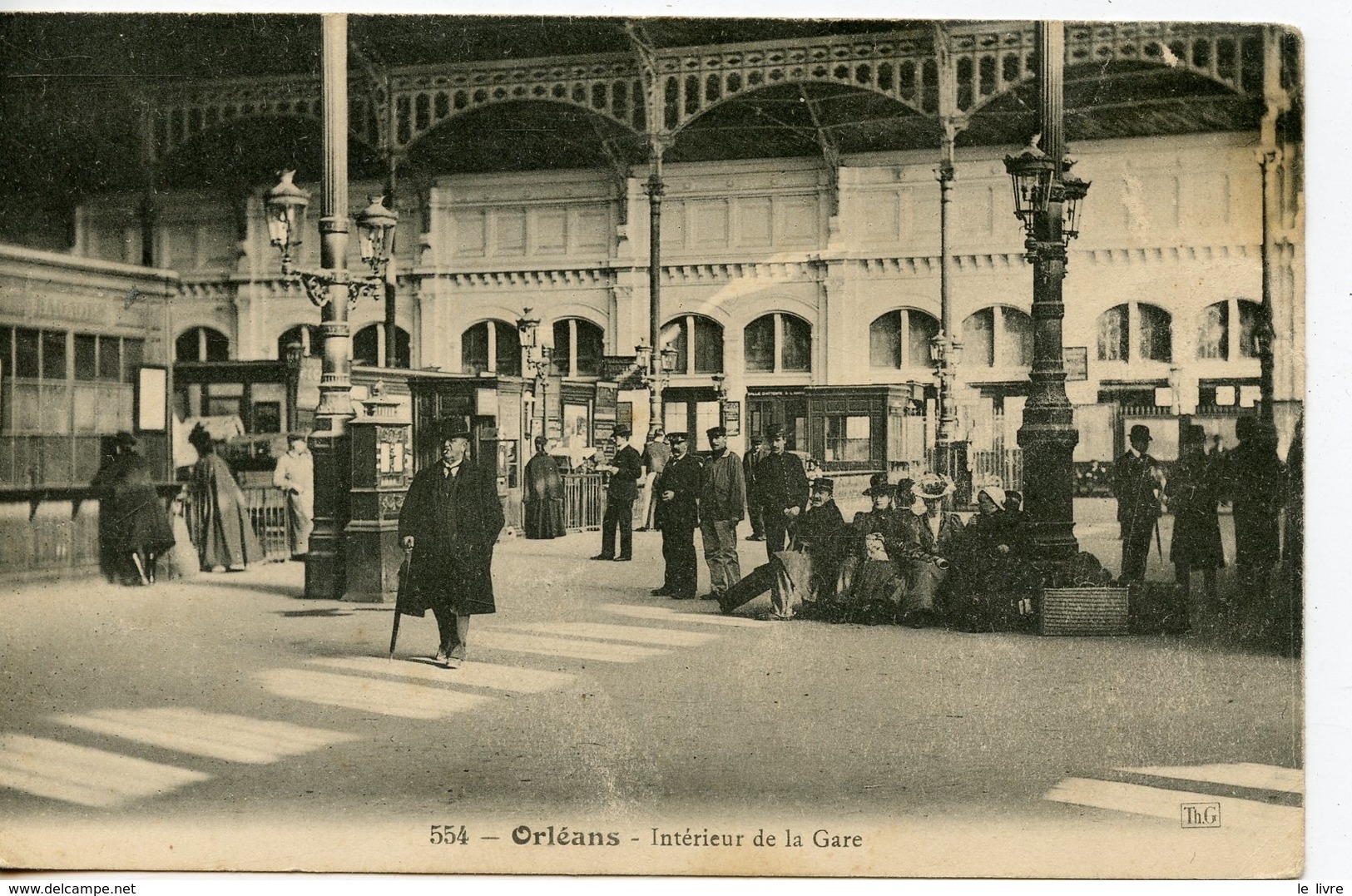 CPA 45 ORLEANS. INTERIEUR DE LA GARE 1914