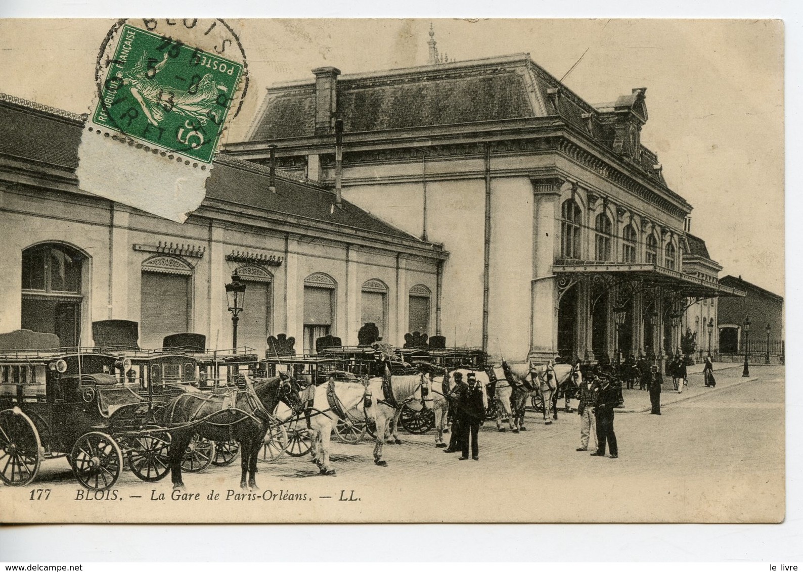 CPA 41 BLOIS. LA GARE DE PARIS-ORLEANS 1913