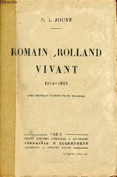 Romain Rolland vivant 1914-1919.