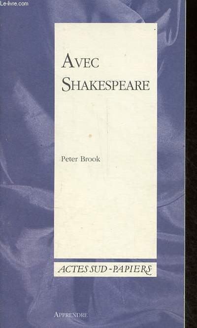 Avec Shakespeare - Collection Apprendre n8.