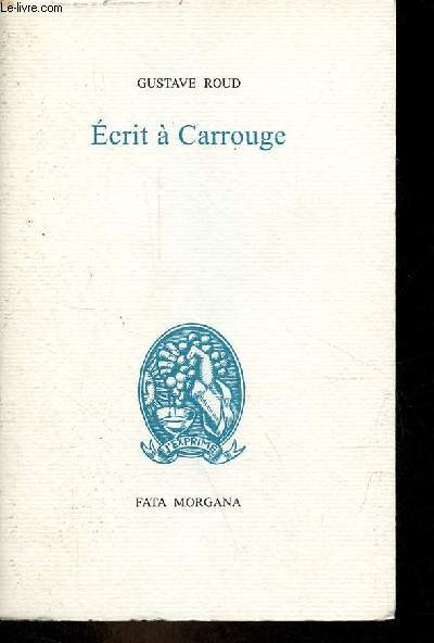 Ecrit  Carrouge prcd de Calendrier.