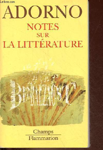 Notes sur la littrature - Collection Champs n430.