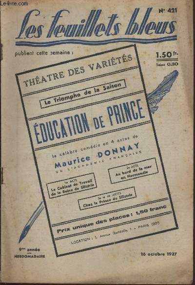 Education de prince suivi de Pour Don Carlos par PIERRE BENOIT.