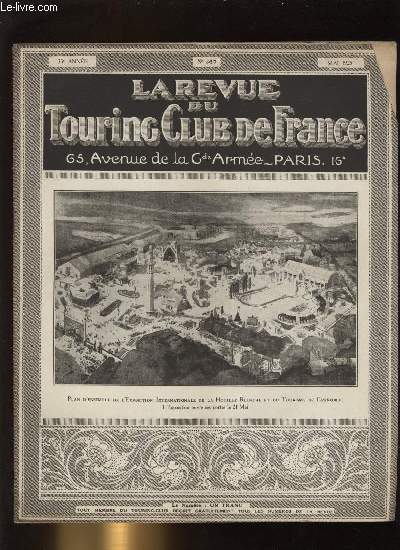 TOURING - CLUB DE FRANCE N 367. Plan de l'exposition internationale de la Houille Blanche et du tourisme de Grenoble.