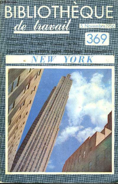 BIBLIOTHEQUE DE TRAVAIL N369 - NEW YORK