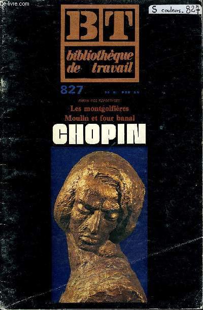 BIBLIOTHEQUE DE TRAVAIL N827 - CHOPIN