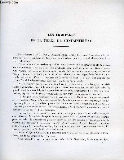 BULLETIN MONUMENTAL 115e VOLUME DE LA COLLECTION N2 - LES ERMITAGES DE LA FORET DE FONTAINEBLEAU PAR A. BRAY
