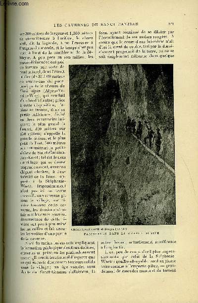 LE MONDE MODERNE TOME 2 - Les cavernes de Sanct-Canzian (Autriche) par E.-A. Martel