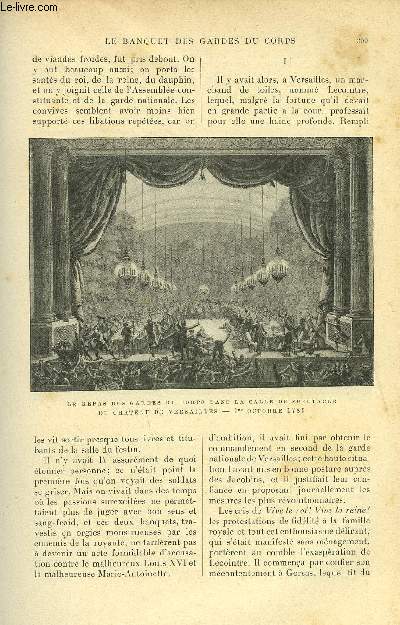 LE MONDE MODERNE TOME 12 - LE BANQUET DES GARDES DU CORPS ET LES JOURNEES D'OCTOBRE 1789