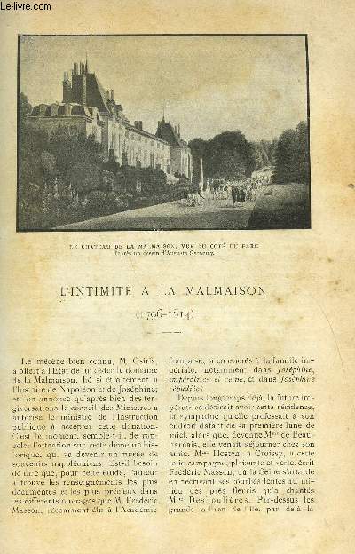 LE MONDE MODERNE TOME 18 - L'INTIMITE A LA MALMAISON (1796-1814)