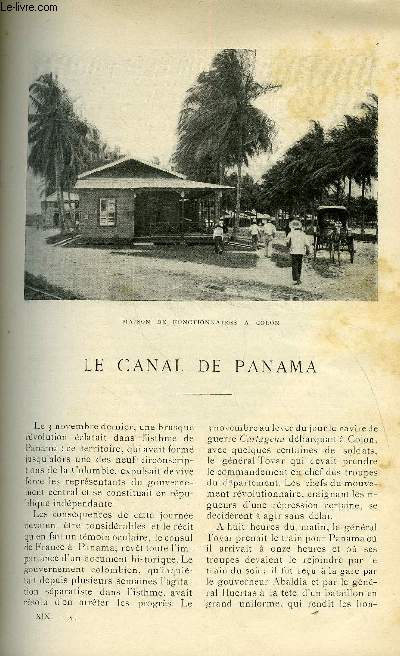 LE MONDE MODERNE TOME 19 - LE CANAL DE PANAMA