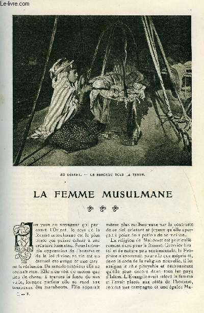 LE MONDE MODERNE TOME 22 - LA FEMME MUSULMANE + LE MENEUR DE CHIENS