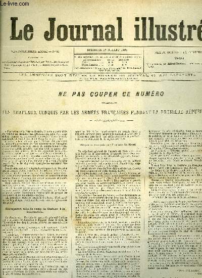 LE JOURNAL ILLUSTRE N 29 - Les drapeaux conquis par les armes franaises pendant la premire Rpublique, Nos gravures par Alfred Barbou