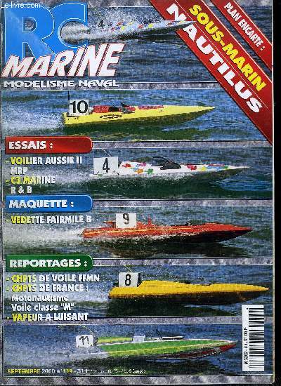 RC MARINE N 114 - Nautilus, Fairmile B, RB Concept C3 Marine, Aussie II, Championnats de France de motonautisme, Championnat de France VRC classe M