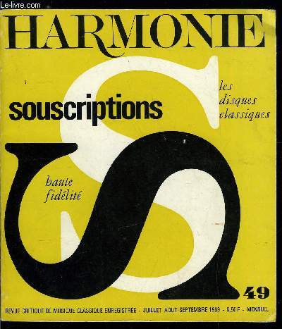 HARMONIE N 49 - Dialogues avec Isaac Stern, Discographie critique : Albert Roussel, Le hit parade classique