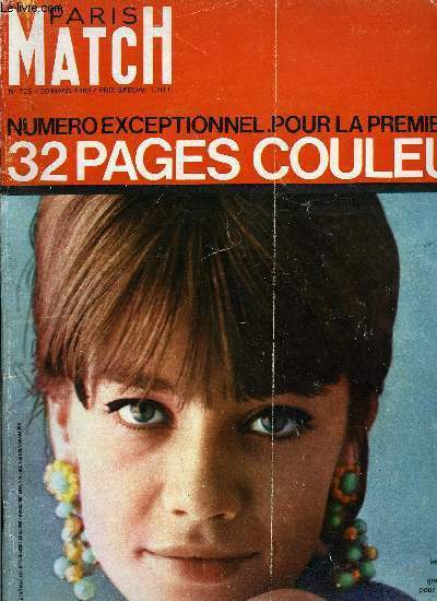 PARIS MATCH N 729 - C'est Franoise Hardy, devenue vedette internationale, la grande vedette de 19 ans a, pour notre couverture, chang de coiffure et de style, Raymond Tournoux : les grves, Rencontre cordiales entre deux ennemis : de Gaulle et Luns