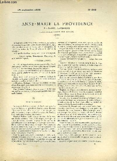 SUPPLEMENT A LA REVUE MAME N 208 - Anne-Marie la providence (suite) par Daniel Laumonier, illustrations de Orazi