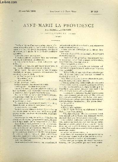 SUPPLEMENT A LA REVUE MAME N 212 - Anne-Marie la providence (suite) par Daniel Laumonier, illustrations de Orazi