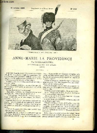 SUPPLEMENT A LA REVUE MAME N 213 - Anne-Marie la providence (suite) par Daniel Laumonier, illustrations de Orazi