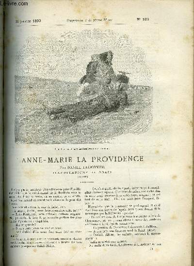 SUPPLEMENT A LA REVUE MAME N 225 - Anne-Marie la providence (suite) par Daniel Laumonier, illustrations de Orazi