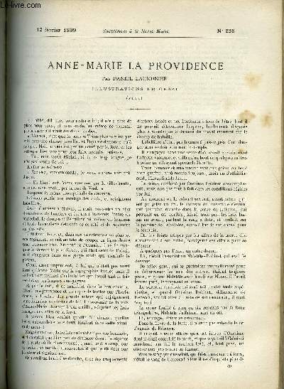 SUPPLEMENT A LA REVUE MAME N 228 - Anne-Marie la providence (suite) X. Tout se paye par Daniel Laumonier, illustrations de Orazi