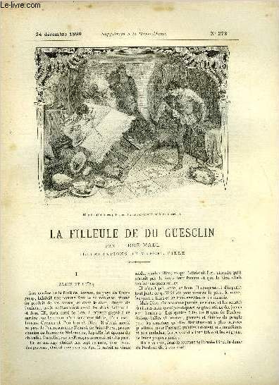 SUPPLEMENT A LA REVUE MAME N 273 - La filleule de Du Guesclin I. par Pierre Mael, illustrations de Marcel Pille