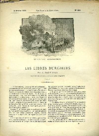 SUPPLEMENT A LA REVUE MAME N 331 - Les libres burghers (fin) par G. Saint-Yves, illustrations d'Alfred Paris