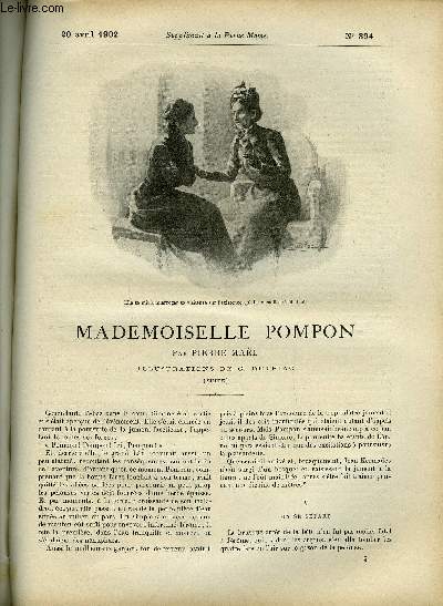 SUPPLEMENT A LA REVUE MAME N 394 - Mademoiselle Pompo (suite) par Pierre Mal, illustrations de G. Dutriac